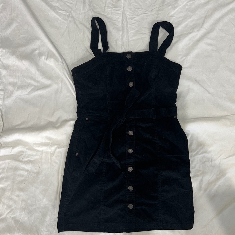 Black Corduroy Dress - Abercrombie Size Petite Small
